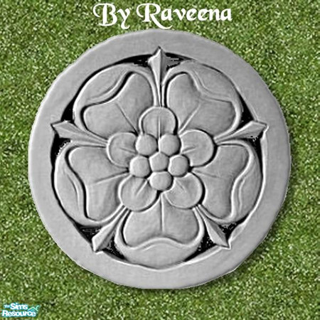 Sims 2 — Stepping Stone - Flower by Raveena — Part of the Garden Stepping Stone set. Find it in Build Mode. You will need