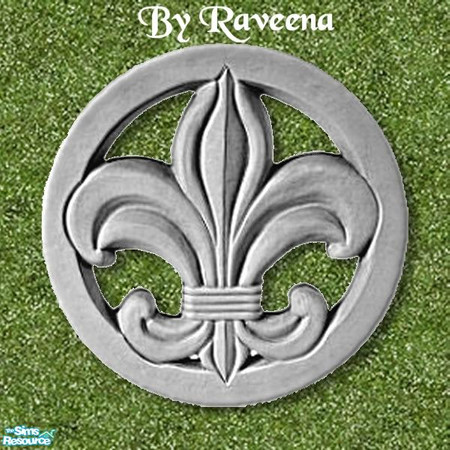 Sims 2 — Stepping Stone - Flower 2 by Raveena — Part of the Garden Stepping Stone set. Find it in Build Mode. You will