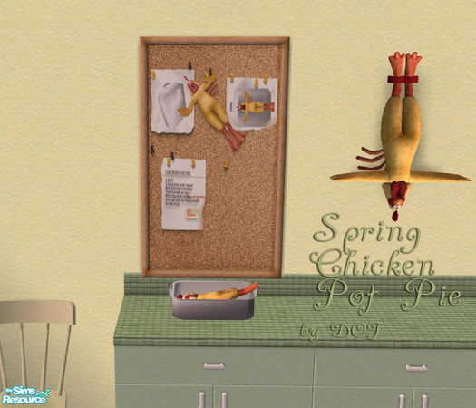 Sims 2 — Chicken Pot Pie by DOT — Chicken Pot Pie *University Required on Post Board only* Sims 2 by DOT of The Sims