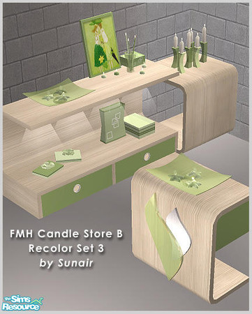 Sims 2 — FMH Candle Store B - Recolor set 3 by Sunair — FMH Candle Store B - Recolor set 3 (nature)