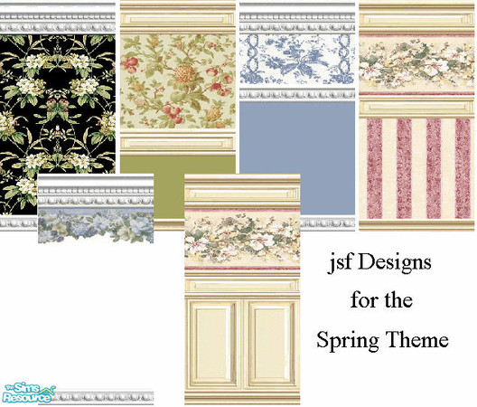 Sims 2 — jsf Designs Spring Theme by jsf — From jsf Designs for the Spring Gardening theme. Bring the flowers indoors