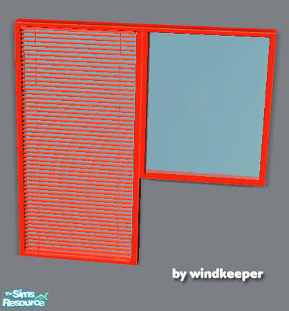 Sims 2 — HM blinds 1 diagonal by Windkeeper — Diagonal version of "HM blinds 1" from this set, requires that