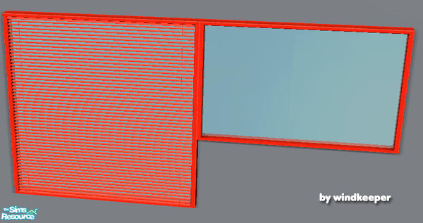 Sims 2 — HM 2-tile blinds 1 diagonal by Windkeeper — Diagonal version of "HM 2-tile blinds 1" from this set,