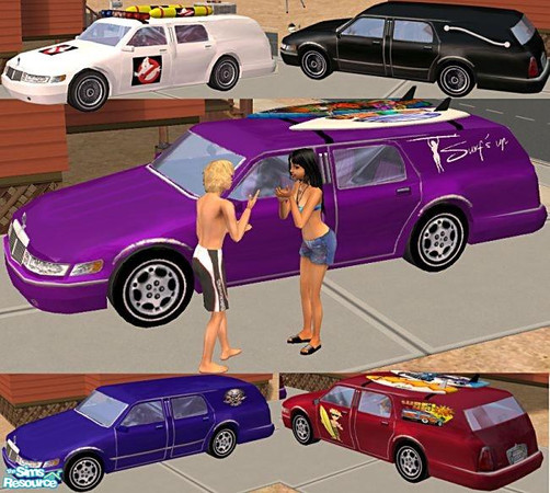 Sims 2 — Drivable Hearse by Dr Pixel — Your Vampires need a car, but wouldn't be caught "undead" driving an