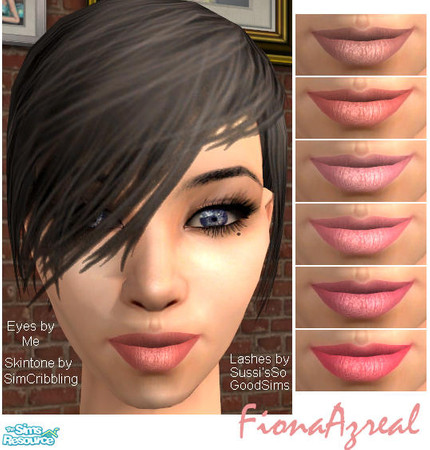Sims 2 — The Pinks by Fionaazreal — 6 shades of pink matte lipstick. (Looks best on lighter skintones) Enjoy =)