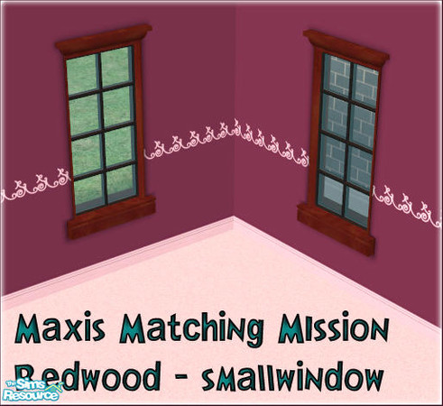 Sims 2 — Mission-Redwood-Small-Window by sww — Open for business required. *TSRAA*
