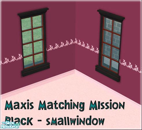 Sims 2 — Mission-Black-Small-Window by sww — Open for business required.*TSRAA*