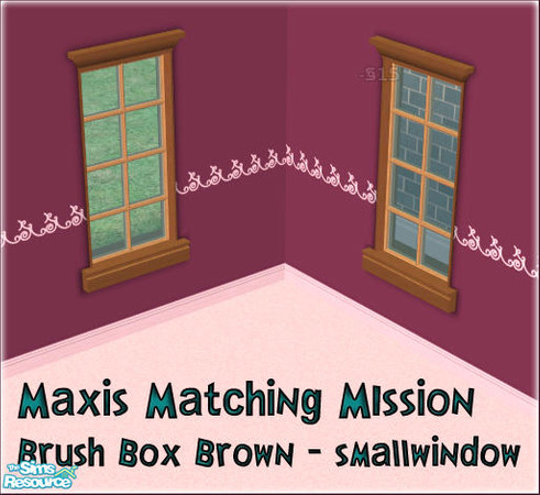 Sims 2 — Mission-Brown-Window by sww — Open for business required. *TSRAA*