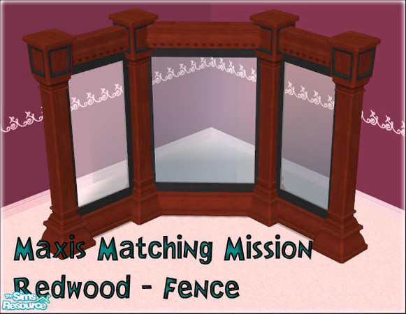 Sims 2 — Mission-Redwood-Fence by sww — open for business required. This object will show up as a completly new object