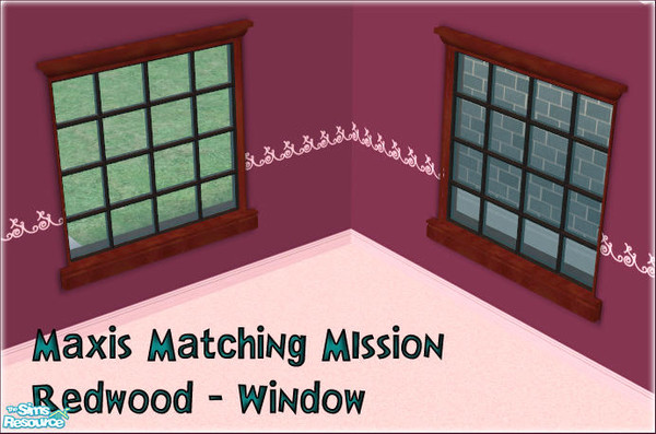 Sims 2 — Mission-Redwood-Window by sww — Open for business required. *TSRAA*