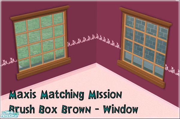 Sims 2 — Mission-Brown-Window by sww — Open for business required. *TSRAA*