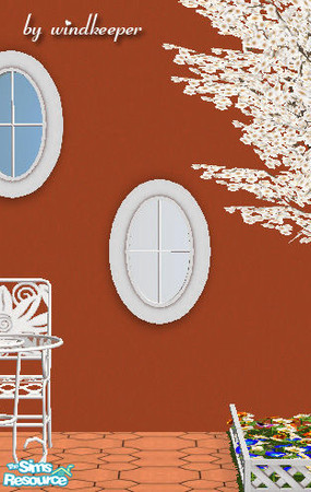 Sims 2 — Waterfront attic window - frosted glass by Windkeeper — Frosted glass recolor for Waterfront attic window.