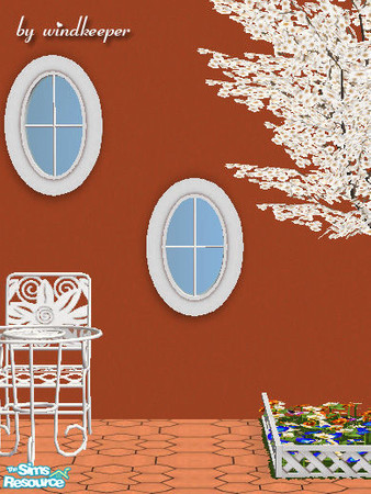 Sims 2 — Waterfront attic window diagonal by Windkeeper — Diagonal version of Waterfront attic window.