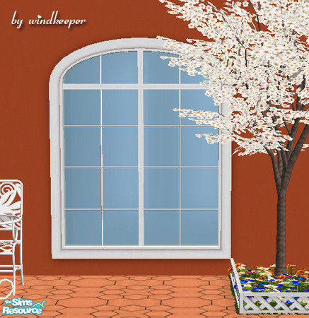 Sims 2 — Waterfront 2-tile window diagonal by Windkeeper — Diagonal version of Waterfront 2-tile window from this set.