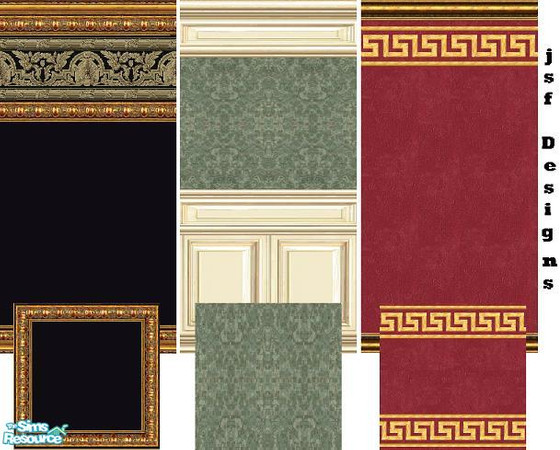Sims 2 — jsf2Set3 by jsf — These walls are remakes of Sims 1 walls that were popular, hope you like them. TSRAA