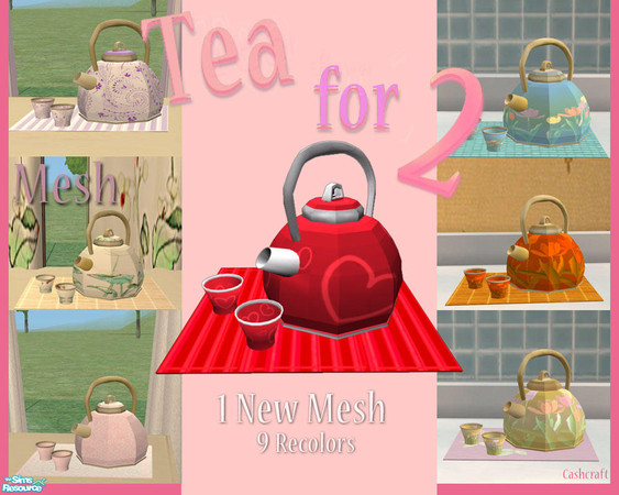Sims 2 — Tea for 2 by Cashcraft — Tea for 2, it's not the most romantic drink in the world, but when your in love even