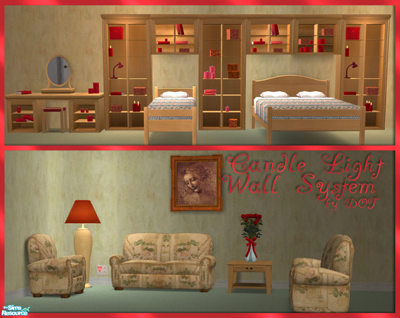 Sims 2 — Candle Light Wall System by DOT — Candle Light Wall System. Sims 2 by DOT of The Sims Resource.