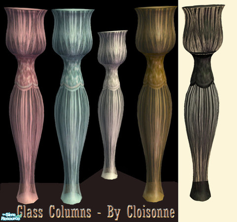 Sims 2 — Glass Column3  by Cloisonne — Glass effect columns from my world of columns set MESH3.Others to follow.
