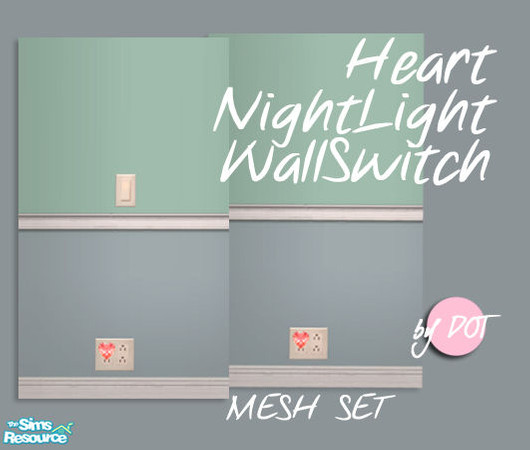 Sims 2 — Heart Night Light by DOT — Heart Night Light Switch Lighting - Misc Sims 2 by DOT of The Sims Resource.