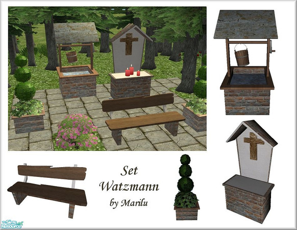 Sims 2 — Set Watzmann by marilu — Typical Bavarian-Resting-Place