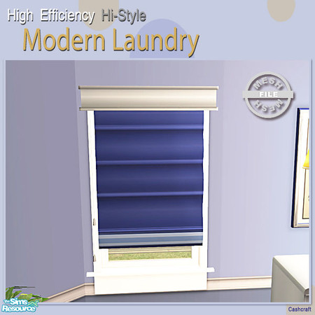 Sims 2 — Modern Laundry Extras - Shade Mesh by Cashcraft — Now that you've installed a "Hi-Efficiency Washer and