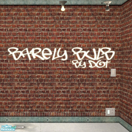 Sims 2 — Barely Bulb Ceiling MESH by DOT — Barely Bulb Ceiling MESH 