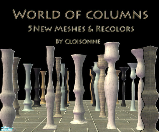 Sims 2 — World of Columns &Recolors by Cloisonne — 