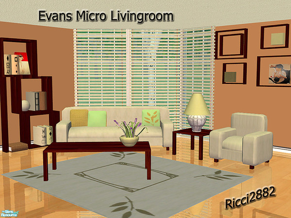 Sims 2 — Evans Micro Living by TheNumbersWoman — A small set for those small apartments. As I love to do this set is