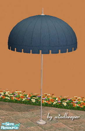 Sims 2 — Awning umbrella by Windkeeper — Matching awning umberlla. Can be placed in the middle of the table or by itself.