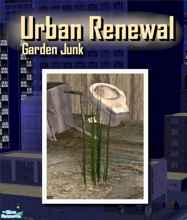 Sims 2 — Urban Renewal Smaller Tuft of Grass by Cyclonesue — Some decorative grass for your gardens. Sims can walk
