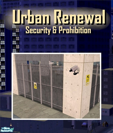 Sims 2 — Barred security fence by Cyclonesue — A full-height barred fence to keep out the toughest of criminals. NOTE:
