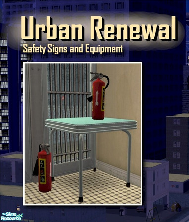 Sims 2 — Fire Extinguisher by Cyclonesue — This is the Maxis fire extinguisher - unlocked and remodelled as a stand-alone