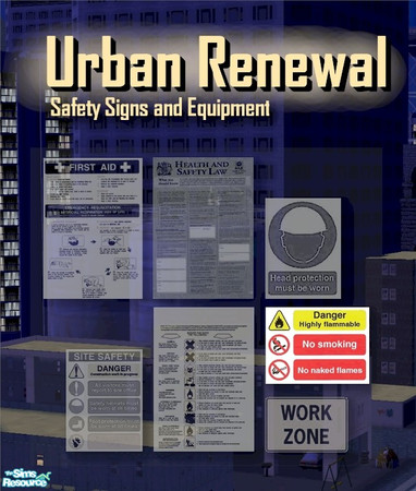 Sims 2 — Flammable Warning poster by Cyclonesue — A wall poster for your lots. TSRAA item - enjoy!