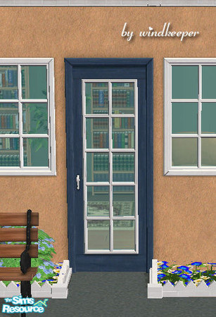 Sims 2 — Murray glass door by Windkeeper — <strong>- MASTER MESH -</strong> Murray double-color glass door. This is the