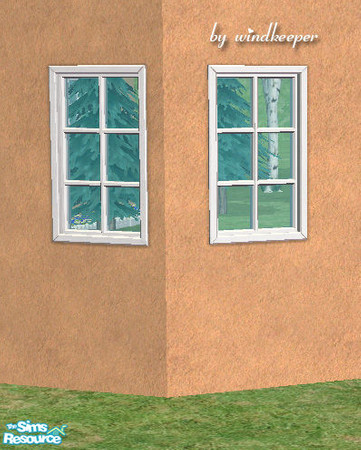 Sims 2 — Murray window diagonal by Windkeeper — Diagonal version of "Murray window" from this set. Requires