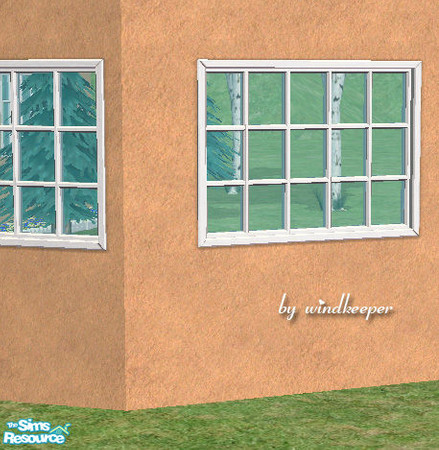 Sims 2 — Murray 2-tile window diagonal by Windkeeper — Diagonal version of "Murray 2-tile window" from this