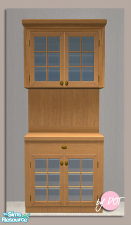 Sims 2 — Light Hutch 2 MESH by DOT — Light Hutch2 MESH Light Up Upper Hutch and matching room set. 3 in-game matching