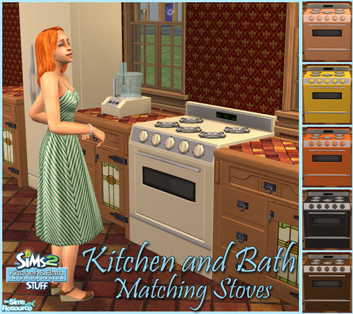 Sims 2 — K&B matching stoves by sww — I loved the kitchen appliances the K&B stuff pack gave but they forgot to