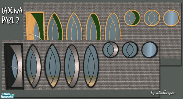 Sims 2 — Cadena - Part 2 by Windkeeper — Additional windows to match my \"Cadena Doors and Windows\" set. Set