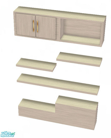Sims 2 — Shelving Unit - White by sim_man123 — White recolor of my Shelving Unit. Requires that mesh in order to show up.