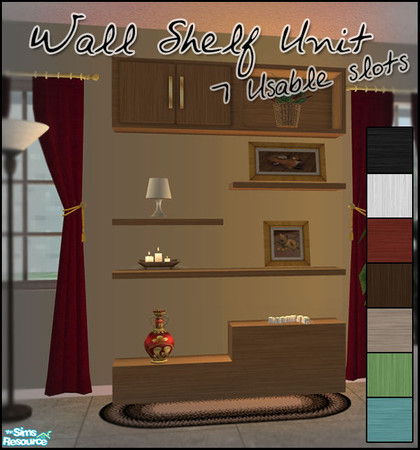 Sims 2 — Shelving Unit by sim_man123 — New shelving unit mesh, has 7 working and usable slots as well as 7 additional