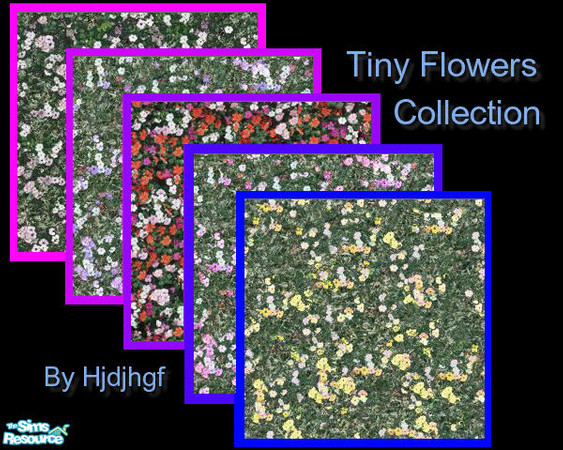 Sims 2 — Tiny Flowers by hjdjhgf — A set of very small flowers in 5 different colours.