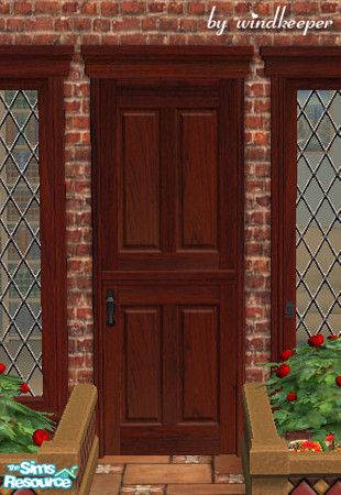 Sims 2 — OpenMe solid door by Windkeeper — Uses all colors of Maxis OpenMe door from Nightlife EP.
