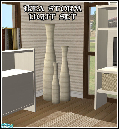 Sims 2 — Ikea Storm Lights by Thayet — I really loved the original mesh, but I found that it looked lonely standing all