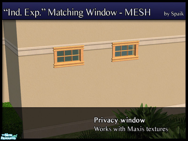 Sims 2 — Independent Expressions privacy window by Spaik — Matching window for Maxis Independent Expressions windows. The