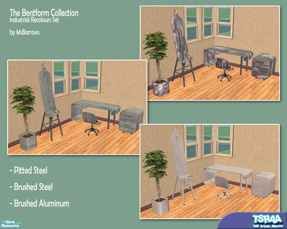 Sims 2 — Bentform Collection - Industrial Recolours by MsBarrows — The Bentform Collection goes hardcore, with machined