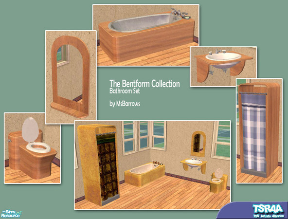 Sims 2 — Bentform Collection - Bathroom Set by MsBarrows — The Bentform Collection features many lovely pieces in finest