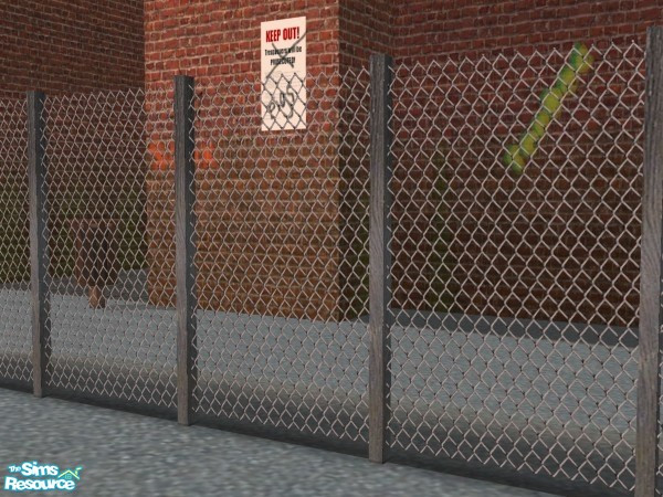 Sims 2 — Chickenwire Fence (Medium) by Cyclonesue — Medium chickenwire fence. TSRAA item.