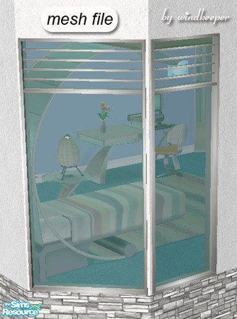 Sims 2 — Helios window 5 diagonal by Windkeeper — Diagonal version of "Helios window 5" from this set. You need