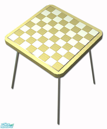 Sims 2 — Beach House Chess Table Mesh by simtomatic — 